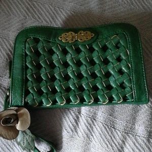 NWOT green Nica clutch